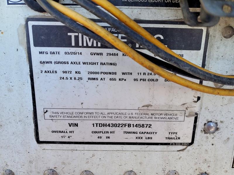 Продажа на аукционе авто 2015 Timp Graintrail, vin: 1TDH43022FB145872, номер лота: 55375956