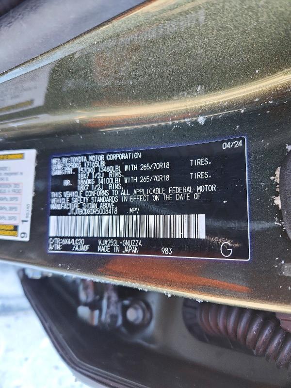 Продажа на аукционе авто 2024 Lexus Gx 550, vin: JTJTBCDX0R5008418, номер лота: 74432815