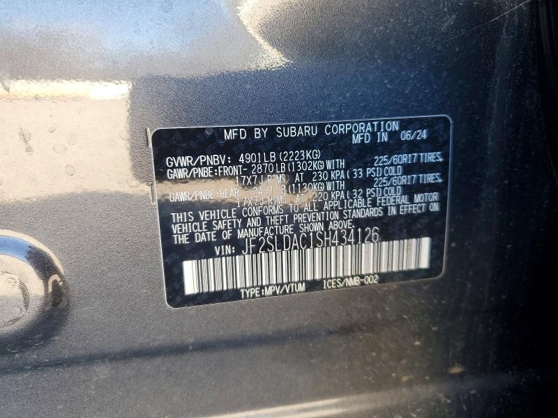 Aukcja sprzedaży 2025 Subaru Forester, vin: JF2SLDAC1SH434126, numer aukcji: 97245975