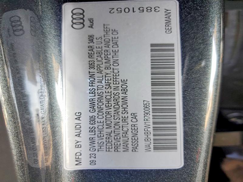 Продажа на аукционе авто 2024 Audi Rs E-tron, vin: WAUBHBFW1R7900657, номер лота: 72625095