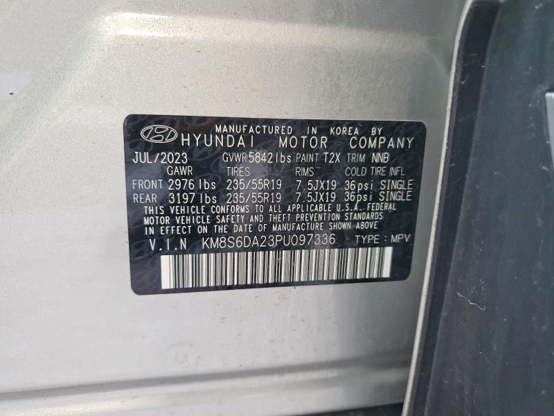 Aukcja sprzedaży 2023 Hyundai Santa Fe, vin: KM8S6DA23PU097336, numer aukcji: 97829065