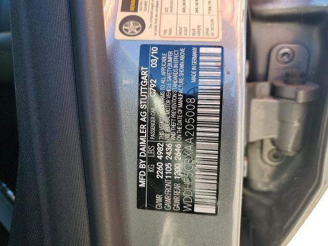Aukcja sprzedaży 2010 Mercedes-benz E, vin: WDDHF5GBXAA205008, numer aukcji: 99373075