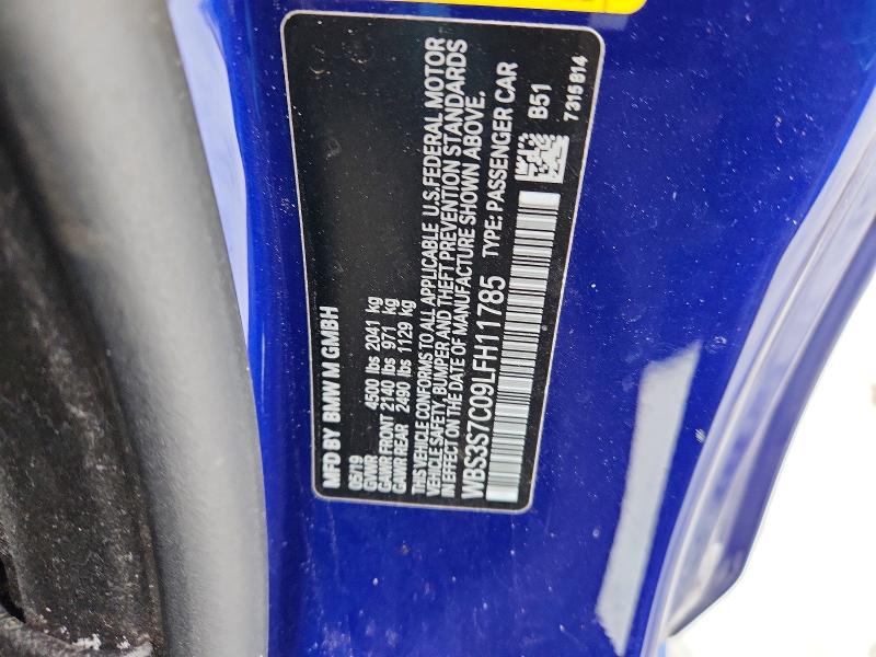 Продаж на аукціоні авто 2020 Bmw M4, vin: WBS3S7C09LFH11785, номер лоту: 98572295