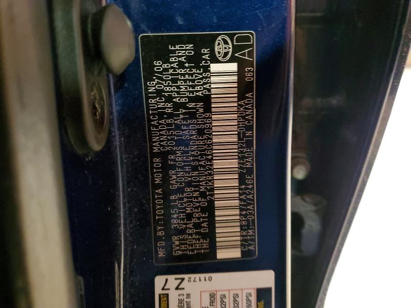 Продаж на аукціоні авто 2006 Toyota Corolla Matrix, vin: 2T1KR32E46C620969, номер лоту: 73234525