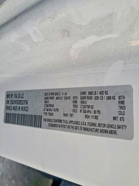 Продажа на аукционе авто 2025 Ram Promaster, vin: 3C6LRVDG9SE529794, номер лота: 97853545