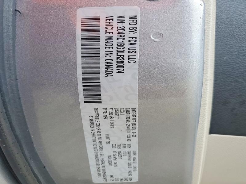 72239315 :رقم المزاد ، 2C4RC1BG0LR280074 vin ، 2020 Chrysler Pacifica مزاد بيع