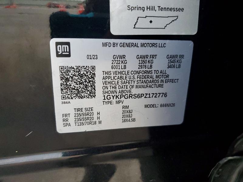 Продажа на аукционе авто 2023 Cadillac Xt6, vin: 1GYKPGRS6PZ172776, номер лота: 72327605
