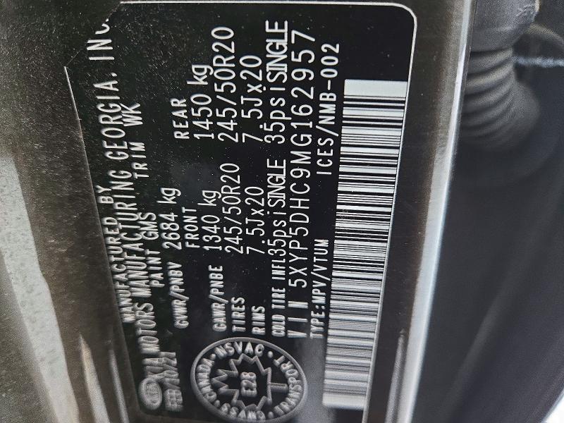 Aukcja sprzedaży 2021 Kia Telluride, vin: 5XYP5DHC9MG162957, numer aukcji: 98081015