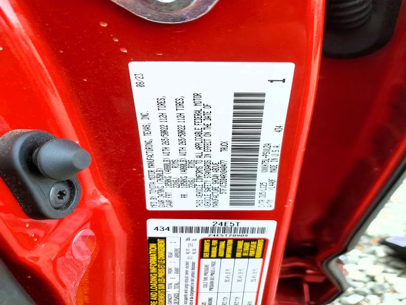 Aukcja sprzedaży 2024 Toyota Tundra, vin: 5TFVC5DB4RX040477, numer aukcji: 73398235