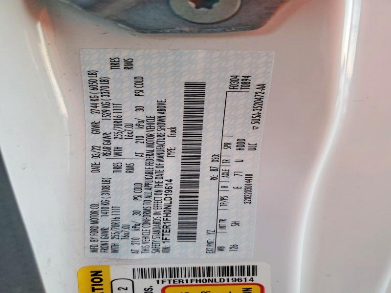 Продажа на аукционе авто 2022 Ford Ranger Xl, vin: 1FTER1FH0NLD19614, номер лота: 99449125