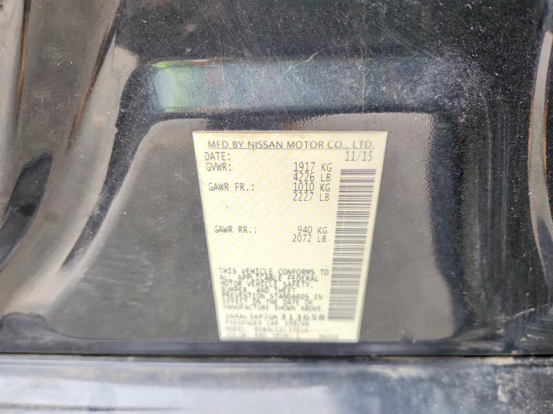 2016 Nissan Altima მანქანა იყიდება აუქციონზე, vin: 1N4AL3AP2GN313658, აუქციონის ნომერი: 73921165