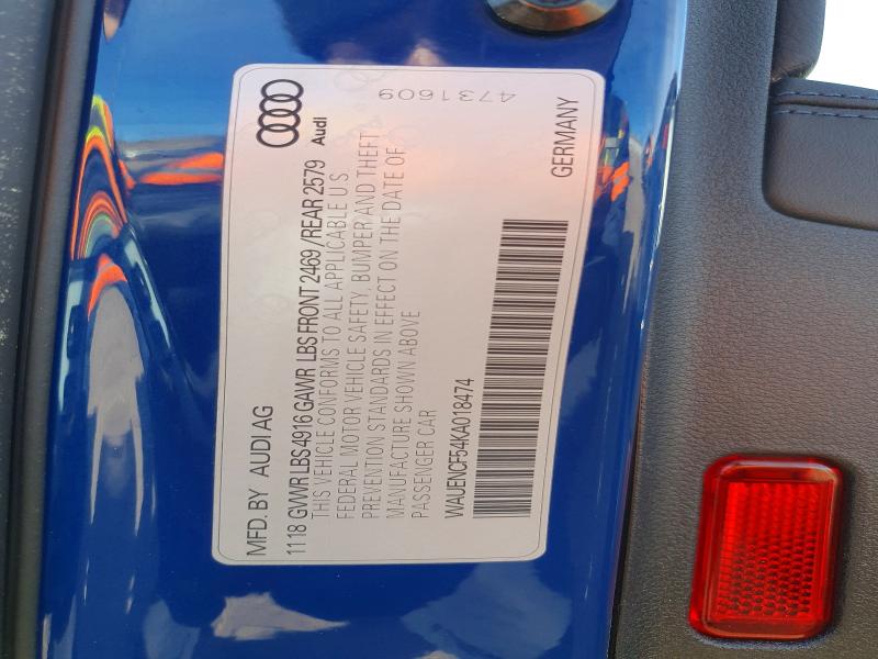Продажа на аукционе авто 2019 Audi A5, vin: WAUENCF54KA018474, номер лота: 73900015