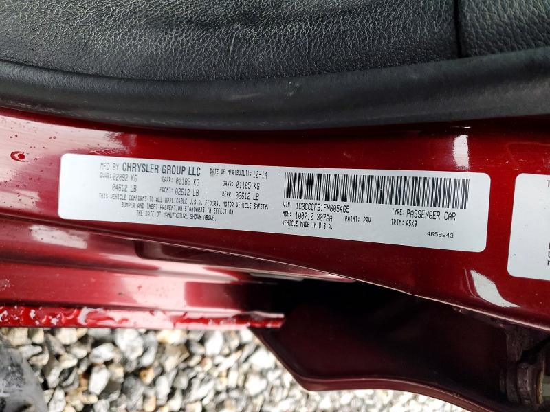 2015 Chrysler 200 მანქანა იყიდება აუქციონზე, vin: 1C3CCCFB1FN605465, აუქციონის ნომერი: 72335375