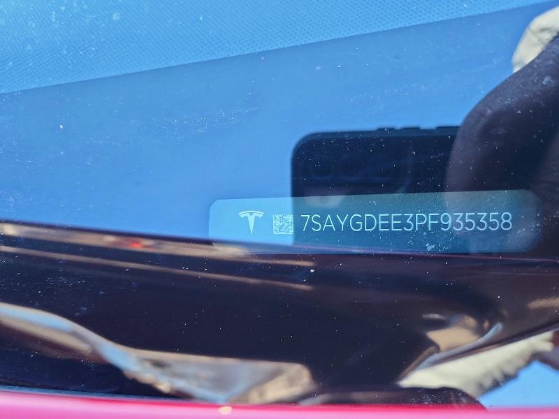 Aukcja sprzedaży 2023 Tesla Model Y, vin: 7SAYGDEE3PF935358, numer aukcji: 72979085