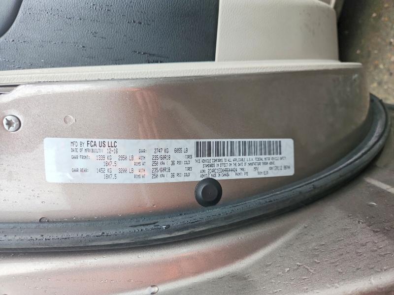 Aukcja sprzedaży 2017 Chrysler Pacifica, vin: 2C4RC1EGXHR644424, numer aukcji: 73845335
