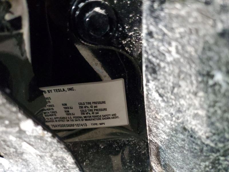 Продаж на аукціоні авто 2024 Tesla Model Y, vin: 7SAYGDED6RF107413, номер лоту: 74450635