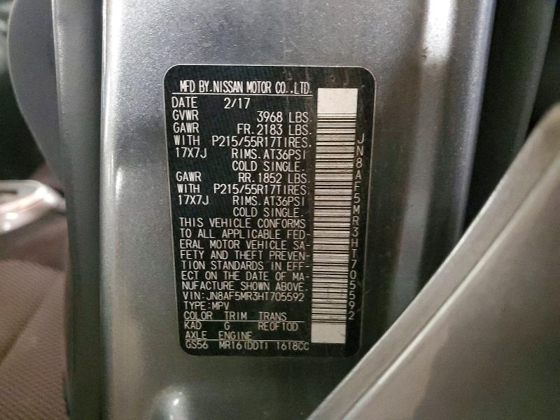 Продажа на аукционе авто 2017 Nissan Juke, vin: JN8AF5MR3HT705592, номер лота: 98965245