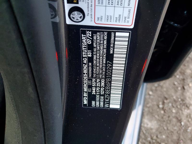 2023 Mercedes-benz E 350 4mat მანქანა იყიდება აუქციონზე, vin: W1KZF8EB6PB100297, აუქციონის ნომერი: 98214655