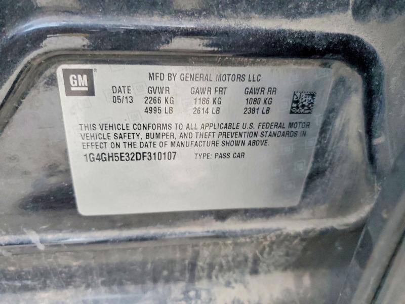 Продаж на аукціоні авто 2013 Buick Lacrosse, vin: 1G4GH5E32DF310107, номер лоту: 72237445