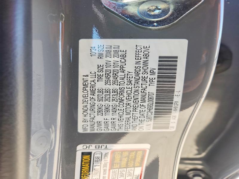 Aukcja sprzedaży 2025 Acura Rdx, vin: 5J8TC2H69SL008707, numer aukcji: 73804035