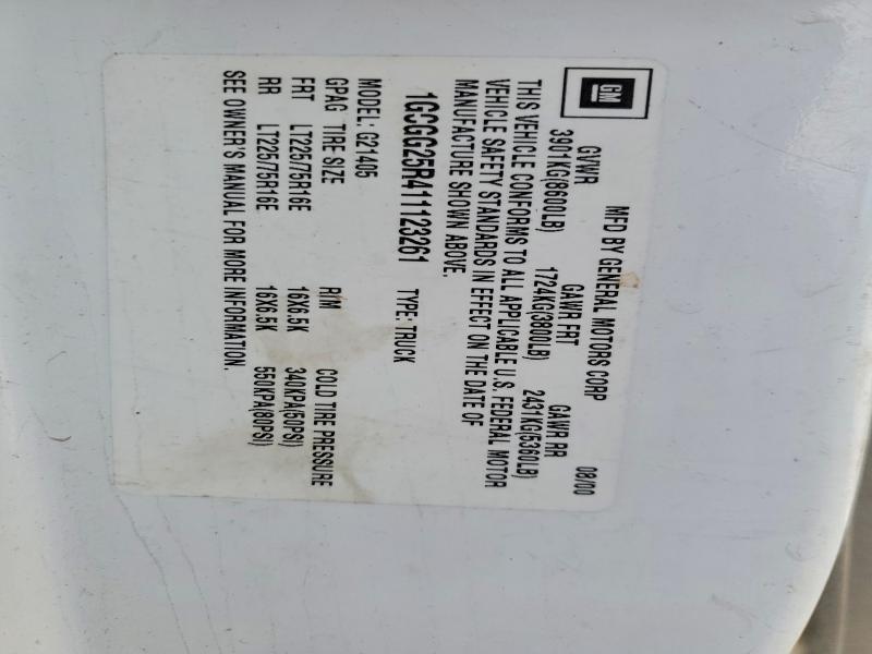 Aukcja sprzedaży 2001 Chevrolet Express G2, vin: 1GCGG25R411123261, numer aukcji: 98788435