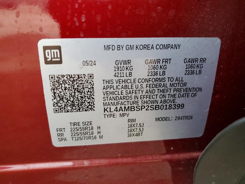 74364475 :رقم المزاد ، KL4AMBSP2SB018399 vin ، 2025 Buick Encore Gx مزاد بيع