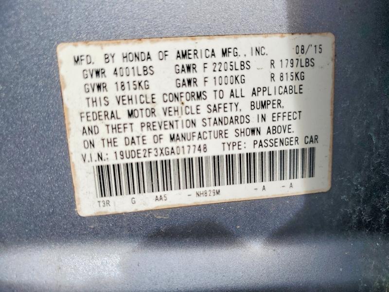 Продаж на аукціоні авто 2016 Acura Ilx, vin: 19UDE2F3XGA017748, номер лоту: 99501365