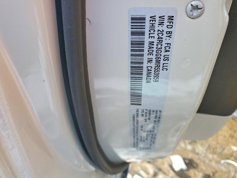 Aukcja sprzedaży 2021 Chrysler Pacifica, vin: 2C4RC3GG6MR553959, numer aukcji: 98067665