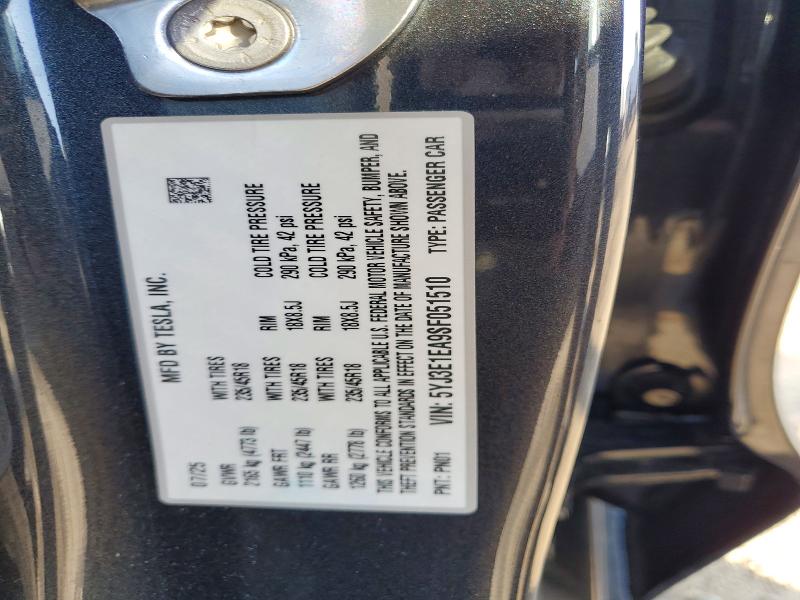 Продажа на аукционе авто 2025 Tesla Model 3, vin: 5YJ3E1EA9SF051510, номер лота: 99579745