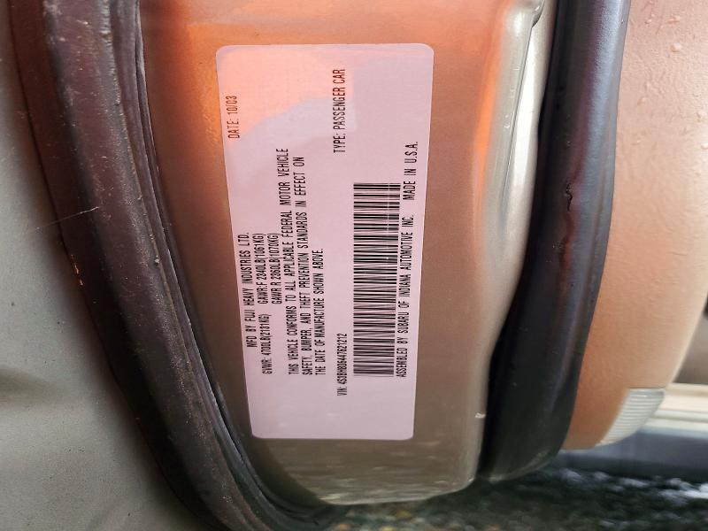 Продажа на аукционе авто 2004 Subaru Legacy, vin: 4S3BH806447621212, номер лота: 99969555