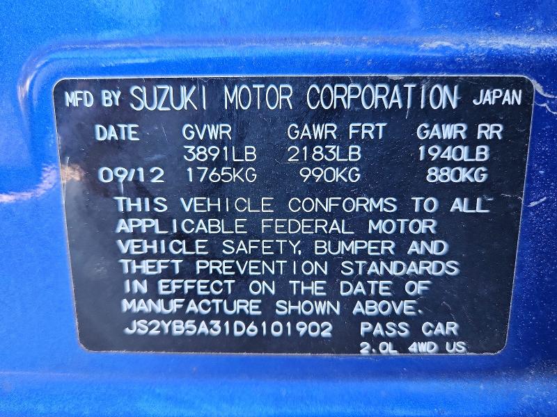 Продажа на аукционе авто 2013 Suzuki Sx4, vin: JS2YB5A31D6101902, номер лота: 99900625