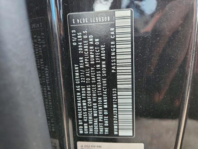 97852485 :رقم المزاد ، WVWED7AJXDW124533 vin ، 2013 Volkswagen Gti مزاد بيع