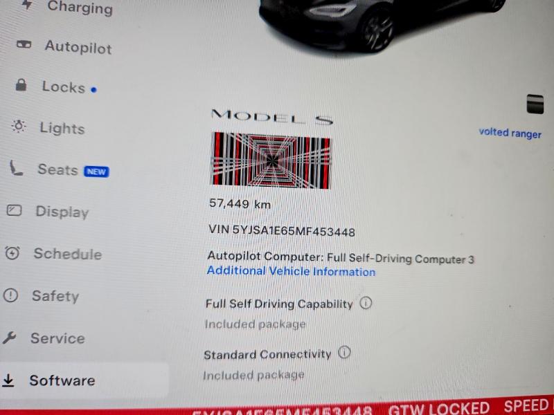 Продаж на аукціоні авто 2021 Tesla Model S, vin: 5YJSA1E65MF453448, номер лоту: 72557335
