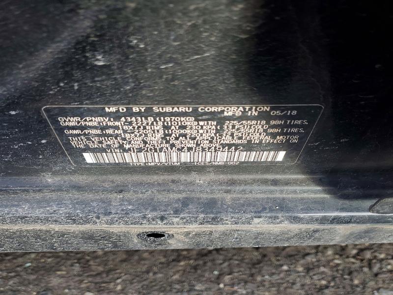 Aukcja sprzedaży 2018 Subaru Crosstrek, vin: JF2GTAMC4J8349442, numer aukcji: 72990005