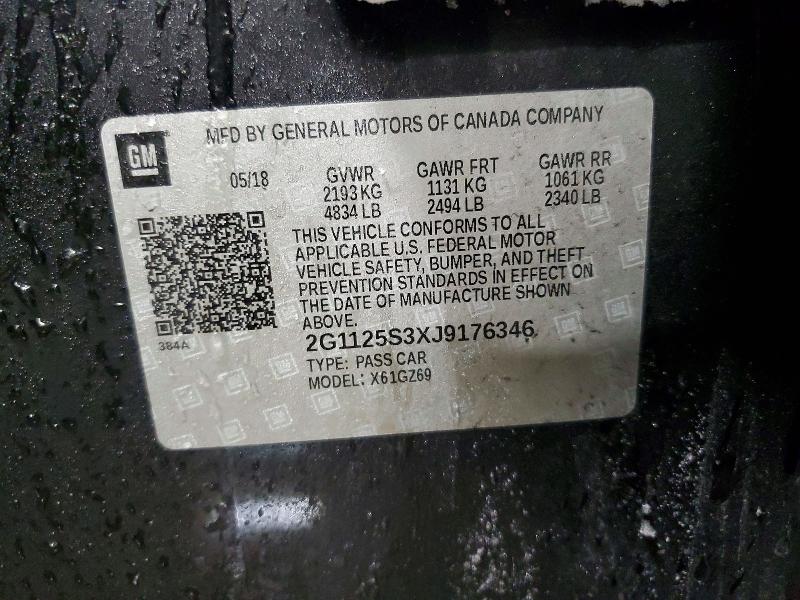 Продажа на аукционе авто 2018 Chevrolet Impala, vin: 2G1125S3XJ9176346, номер лота: 73684115