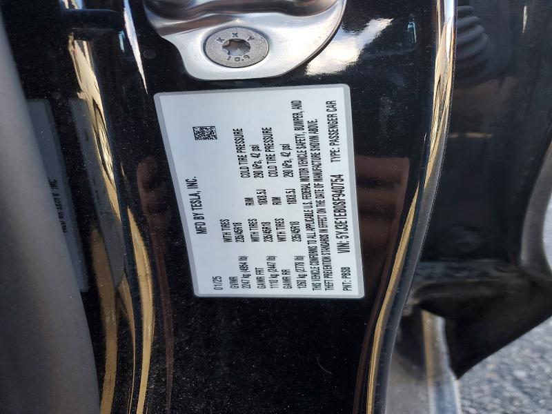 Продажа на аукционе авто 2025 Tesla Model 3, vin: 5YJ3E1EB0SF940754, номер лота: 72495265