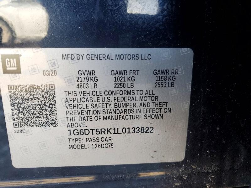 Aukcja sprzedaży 2020 Cadillac Ct5, vin: 1G6DT5RK1L0133822, numer aukcji: 74710905