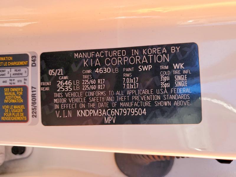 Продаж на аукціоні авто 2022 Kia Sportage, vin: KNDPM3AC6N7979504, номер лоту: 99646475