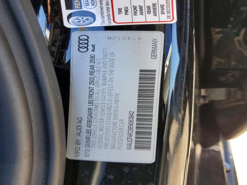 74768905 :رقم المزاد ، WAUCFAFC6EN063842 vin ، 2014 Audi A6 مزاد بيع