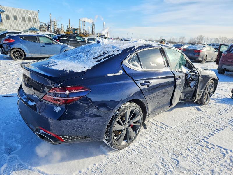 2022 Genesis G70 მანქანა იყიდება აუქციონზე, vin: KMTG54TEXNU084330, აუქციონის ნომერი: 97663455