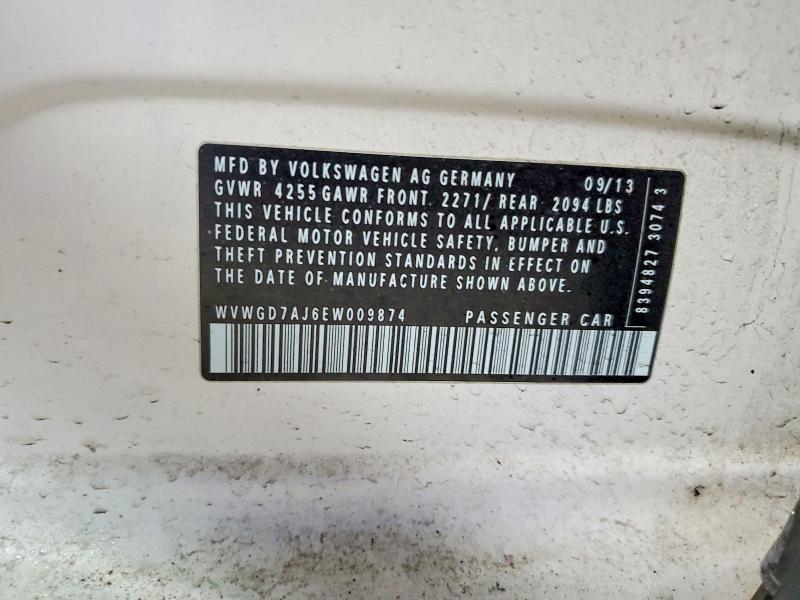 Продаж на аукціоні авто 2014 Volkswagen Gti, vin: WVWGD7AJ6EW009874, номер лоту: 72435055