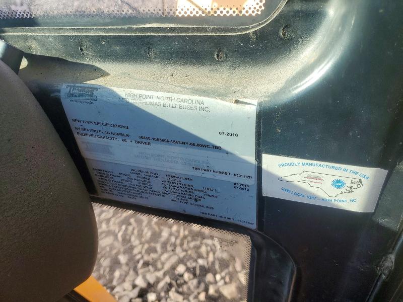 Продаж на аукціоні авто 2011 Thomabuses Bus, vin: 4UZABRDT7BCAU4973, номер лоту: 72467415