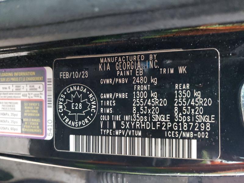 Aukcja sprzedaży 2023 Kia Sorento, vin: 5XYRHDLF2PG187298, numer aukcji: 99738465