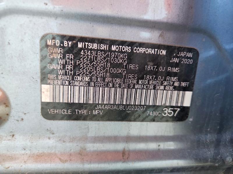 Продаж на аукціоні авто 2020 Mitsubishi Outlander Sport, vin: JA4AR3AU8LU023207, номер лоту: 72144145