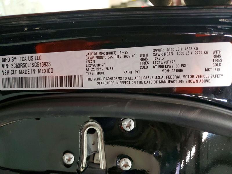 98348495 :رقم المزاد ، 3C63R5CL1SG513933 vin ، 2025 Ram 2500 مزاد بيع