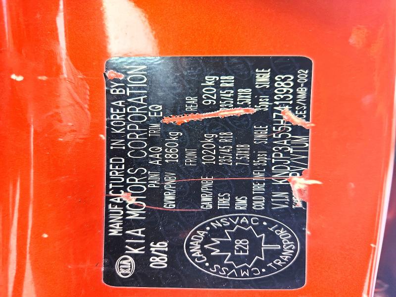 2017 Kia Soul მანქანა იყიდება აუქციონზე, vin: KNDJP3A55H7413983, აუქციონის ნომერი: 74325005