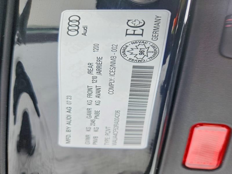 2024 Audi S5 მანქანა იყიდება აუქციონზე, vin: WAUA4CF53RA004206, აუქციონის ნომერი: 72310785
