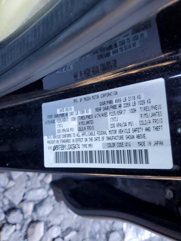 Aukcja sprzedaży 2018 Mazda Cx-5, vin: JM3KFBBM1J0409474, numer aukcji: 99687775