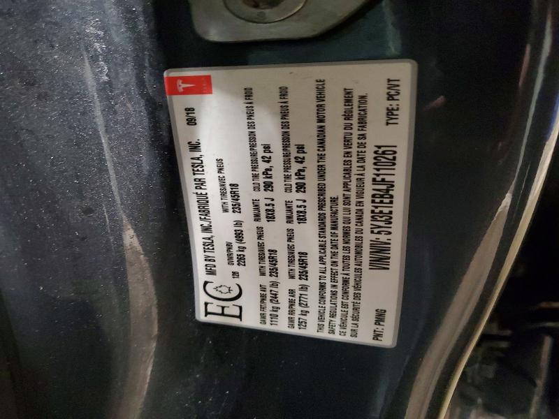Aukcja sprzedaży 2018 Tesla Model 3, vin: 5YJ3E1EB4JF110261, numer aukcji: 98532015