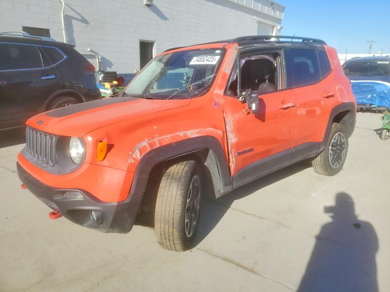 2016 Jeep Renegade მანქანა იყიდება აუქციონზე, vin: ZACCJBCT6GPC51962, აუქციონის ნომერი: 74852425